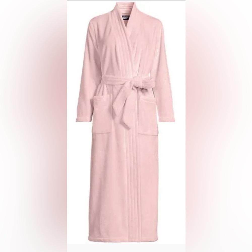 ❤️🔥LANDSEND Wms Cozy Plush Long Fleece Robe